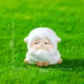 Kleine schattige schaap figuur voor micro landschap DIY decoratie en bureau ornament. - #3 klein schaap