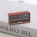 1:12 scale dollhouse miniature vintage radio model doll kitchen play scene accessory prop - Mahogany Radio