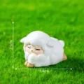 Mini schattig schaap beeldje hars ornament micro landschap bureau decoratie 3.4cm - 5# Schaapje