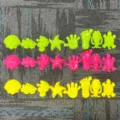 Colorful plastic beach sand molds set, various sea animal and foot toys for kids play. - Small Mold Toy / Random Style