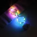 Guirnalda de luces LED multicolor con caja de pilas para decoracion de ramos y cajas de regalo. - 1m (Bolsa OPP Independiente) / Luces de Navidad