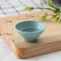 Miniatur Simulations Schale Puppenhaus Requisite Essen Spielzeug Tischwaesche Deko - 5 cm Kleine Udon-Nudelschalen (Hellblau)