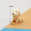 Miniatura simpatico cucciolo statuetta giocattolo micro paesaggio resina bambola - Cucciolo Giallo