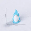 Mini blue gnome figurine micro landscape DIY decoration accessory 1.9cm cute dwarf ornament - Blue Gnome