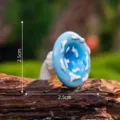 Miniatura seta azul adorno de jardín resina micro paisaje decoración bonsai DIY 2.5cm - Pequeño hongo con cabeza inclinada / No. 2 Azul
