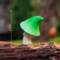 Mini green mushroom figurine for moss micro landscape DIY bonsai and garden decoration 2.5cm - No. 6 Green