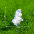 Miniatura Unicorno in Resina Micro Paesaggio DIY Artigianato Giardino delle Fate Decoro - 10# Unicorno in piedi