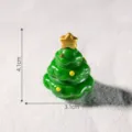 Miniature resin Christmas tree figurine DIY desktop ornament decoration accessory 4.1cm - Mini Green Christmas Tree