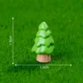 Miniatura statuetta albero verde micro paesaggio decorazione fai da te 1.9cm altezza - 14# Alberello