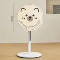 Copertura Antipolvere per Ventilatore a Colonna con Motivo Orso Carino Lavabile Protettiva - Copertura Parziale 50cm / Orsetto crema (Semicoperto)