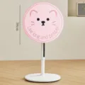 Simpatica copertura antipolvere per ventilatore a piantana rosa lavabile protettiva - Copertura Parziale 50cm / Gatto rosa [mezza copertura]