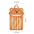 Wandmontierter Müllsack-Organizer, süßes Bärchen-Design, Hänge-Plastiktütenhalter für die Küche. - Teddybär