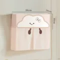 Lindo protector antipolvo con patrón de nube rosa para caja de medidor eléctrico. - Funda de aire acondicionado nube - 2 en 1 antipolvo y deflector