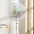 Funda de red de seguridad para ventilador infantil diseño cocodrilo lindo anti-pellizcos - Ventiladores de hasta 50 cm / Dinosaurio Padre-hijo
