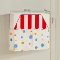 Cubierta antipolvo de ventilador estilo dopamina protector de pared diseño de lunares 80x20x30cm - Funda para aire acondicionado casa - 2 en 1 antipolvo y cortavientos