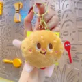Lindo peluche hamburguesa llavero suave muñeca bolsa colgante regalo creativo - Hamburguesa