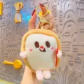 Lindo Toast Felpa Llavero Cartoon Pan Bolsas Colgante Kawaii Muñeca De Peluche Regalo - Pan