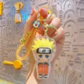 Cartoon Naruto acryl 3D beeldje sleutelhanger variant, schattige anime tas hanger accessoire. - Groot Hoofd