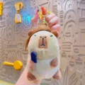 Simpatico Capibara Peluche Portachiavi Animale Cartoon Borsa Pendente Giocattolo - Capibara Spettinato Marrone