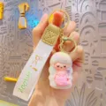 Cute iridescent mermaid princess keychain doll bag pendant fashionable keyring charm - Holographic White Mermaid