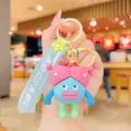 Cute ugly-cute monster girl keychain bag charm stylish keyring for women backpacks pendant gift - Ugly Cute Girl-Blue Strap