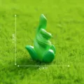 Miniatur grüne Pflanze Harz Ornament für Mikrolandschaft DIY Dekoration 3.3x2.0cm. - 2# Algen