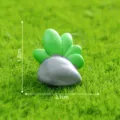 Kleine Kunstharz Sukkulente Felsen Figur Mikro Landschaft DIY Puppenhaus Garten Deko Zubehör - 7# Steingras