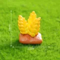 Kleine Harz Weizenfigur gelbes Erntemodell für Mikro Landschaft DIY Dekor 2,6x2,2cm - Nr. 9 Weizen