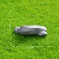 Miniatur Harz schlafende Figur Ornament, graue Mikro Landschaft DIY Dekoration Zubehör. - Nr. 10 Großer Stein