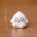 Mini cute white duck figurine resin miniature dollhouse DIY landscape ornament accessory. - 7# Crying