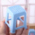 Miniature plastic blue stool model for 1:12 scale dollhouse and ob11 miniature photography props. - Chair / S / Blue