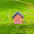 Mini figura de cabaña de resina para jardin de hadas micro paisaje decoracion diy - Casa grande n.º 1 / 4.2x4cm