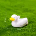 Cute mini white resin duck figurine micro landscape ornament, small desktop decor size. - 10# Little Duck