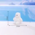 Miniature white polar bear figurine cute resin toy for DIY snow landscape micro landscape decor - No. 2 Belly Rub