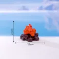 Miniature campfire figurine resin model DIY snow scene landscaping micro landscape ornament. - No. 4 Bonfire