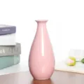 Pequeño florero de cerámica rosa moderno minimalista escritorio hidropónico planta contenedor - Mini / Rosa
