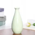 Mini florero de cerámica estilo fresco maceta verde pequeña planta hidropónica decoración - Mini / Verde