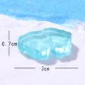 Accessorio lastra di ghiaccio in resina blu per micro paesaggio scena di neve fai da te 3cm - Ghiaccio Galleggiante
