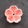 Keramik Kirschblueten Raeucherstaebchen Halter rosa Staebchen Schale Tischdeko neu - Orangerosa