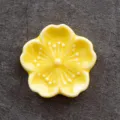 Gelber Keramik Blueten Weihrauchhalter Staebchen Tischdeko Aroma Decor Home Neuheit - Gelb