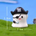 Bonito fantasma pirata estatuilla micro paisaje miniatura jardín ornamento de resina 2.8cm - Fantasma tuerto