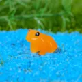 Miniatura de rana de resina naranja, adorno de micro paisaje y bonita decoracion. - Estilo B