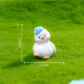 Mignonne petite figurine de canard en résine bleue pour décoration de jardin paysager. - N° 4 Blanc avec chapeau