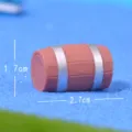 Figura en miniatura de barril de madera para jardín de hadas decoración de manualidades. - Barril