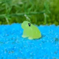 Linda estatueta de rana de resina luminosa para decoración de micropaisaje, accesorio de juguete. - Estilo C