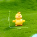 Mignonne figurine de canard jaune miniature pour microlangage, décoration bureau, résine 3.6x3.4cm. - Petits canards jaunes et blancs lot de 10 / N° 5 Jaune avec couronne