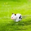 Miniatur Harz Kuh Figur für Mikro Landschaft Moos Farm, DIY Tischdekoration, 2.2x3.4cm. - Nr.7 Kuh