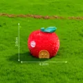 Figura de casa de manzana roja en miniatura para jardinería de hadas DIY y decoración micro. - Casa lichi n.º 8
