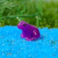 Kleine violette Harz Frosch Figur Miniatur Landschafts Ornament kreative Deko Spielzeug - Stil E