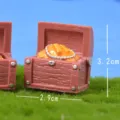 Miniatur Piraten Schatztruhe Harz Ornament für Mikro Landschaft und Garten Zubehör - Schmuckschatulle